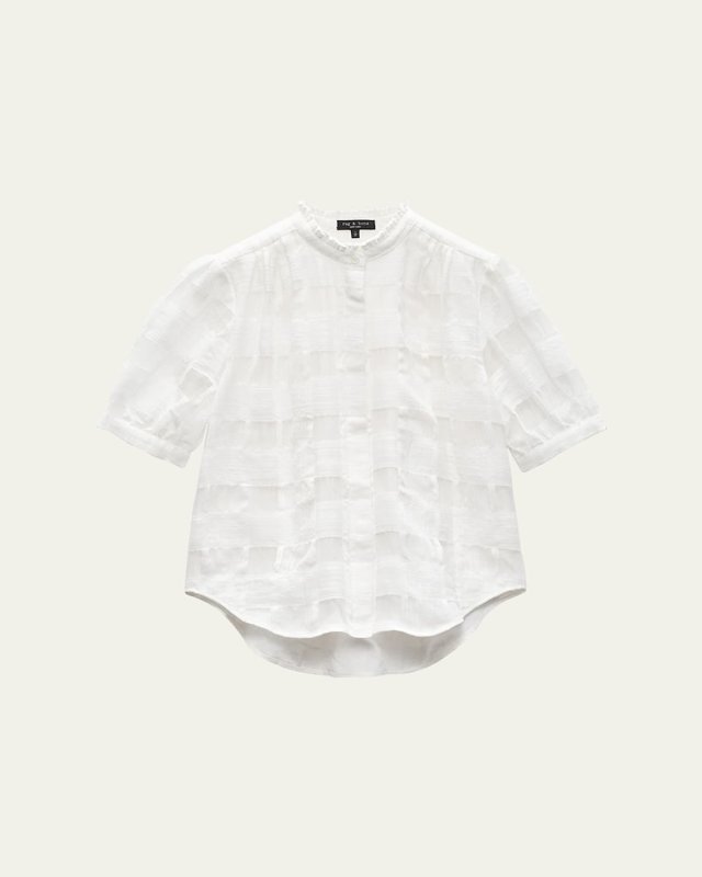 Jordan Plaid Short-Sleeve Top